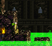 DKC2 Screenshot Giftiges Wasser