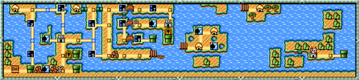 SMB3 Screenshot Wasserwelt
