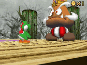SM64DS Screenshot Kampf gegen Gumboss