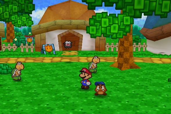 Screenshot from Paper Mario