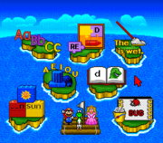 Île Mario's Early Years ! Fun with Letters