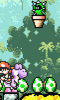 SMW2 Screenshot Luft-Polterer