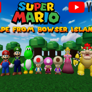 Super Mario Escape From Bowser Island Super Mario Fanon Fandom - super mario toad roblox