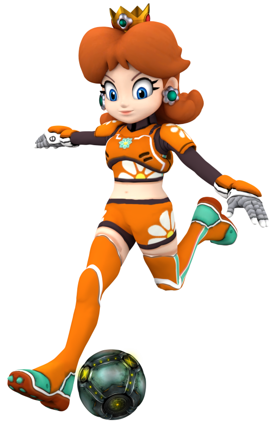 super mario strikers charged daisy gif