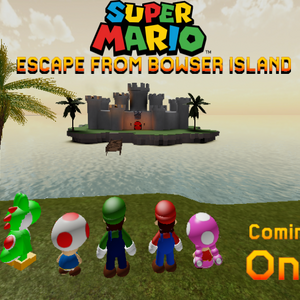 Super Mario Escape From Bowser Island Super Mario Fanon Fandom - mario 64 roblox decal