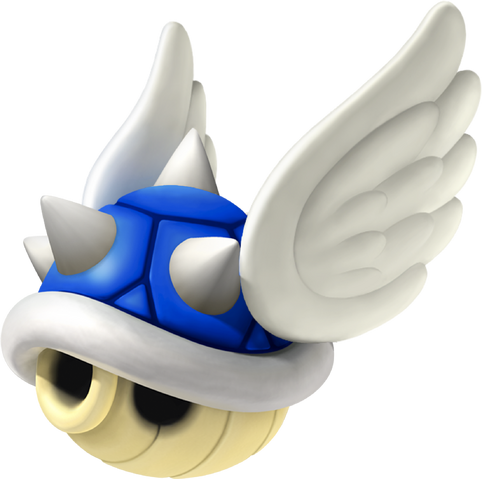 File:Winged Spiny Shell - Mario Kart 7.png