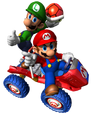Mario y Lugi (mkdd)