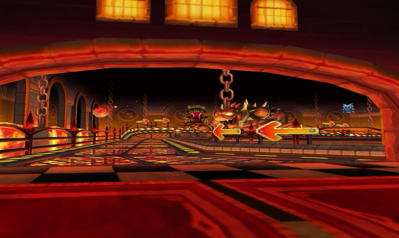 Bowser's Castle (Arcade)  Mario Kart Racing Wiki  Fandom