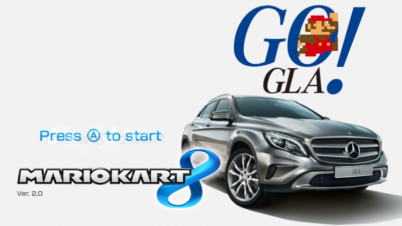 Image Mario Kart 8 Title Screen Mercedes Benz Gla Jpg