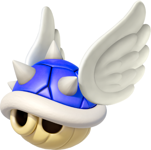 File:Winged Spiny Shell - Mario Kart 8.png