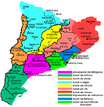 Bisbats catalunya