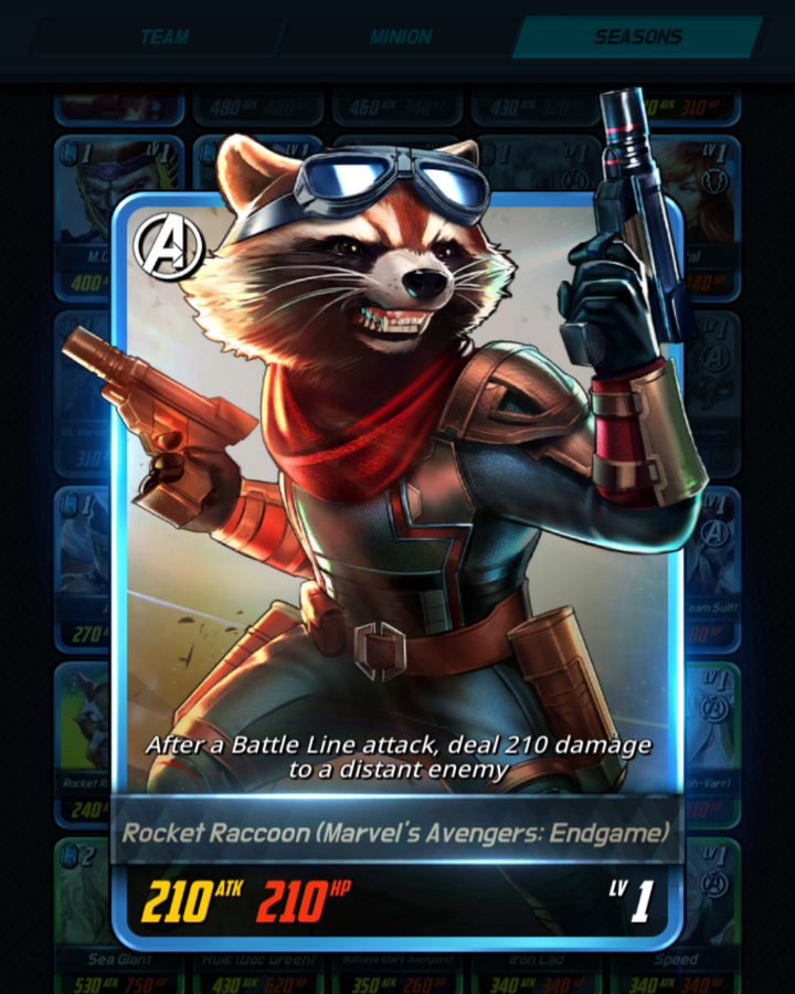 Rocket Raccoon Marvel S Avengers Endgame Marvel Battle Lines Wiki Fandom