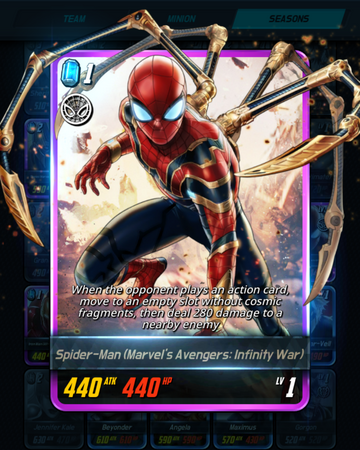 Spider Man Marvel S Avengers Infinity War Marvel Battle Lines Wiki Fandom