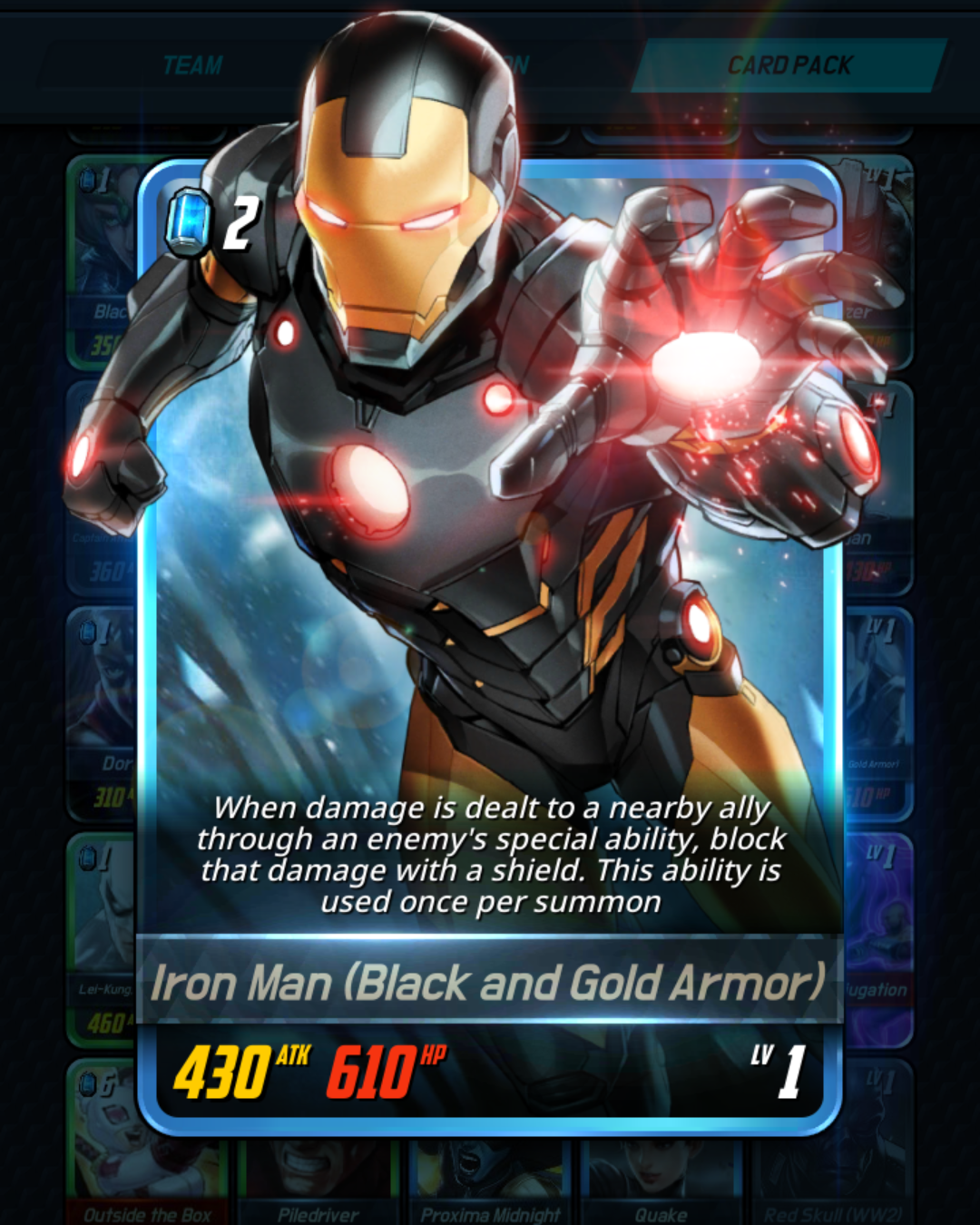 Iron Man Black And Gold Armor Marvel Battle Lines Wiki
