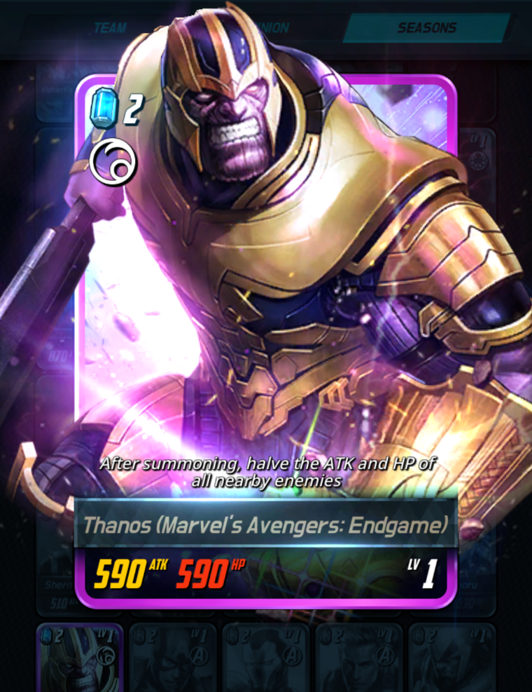 Thanos Marvels Avengers Endgame Marvel Battle Lines