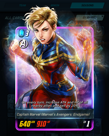 Captain Marvel Marvel S Avengers Endgame Marvel Battle Lines Wiki Fandom
