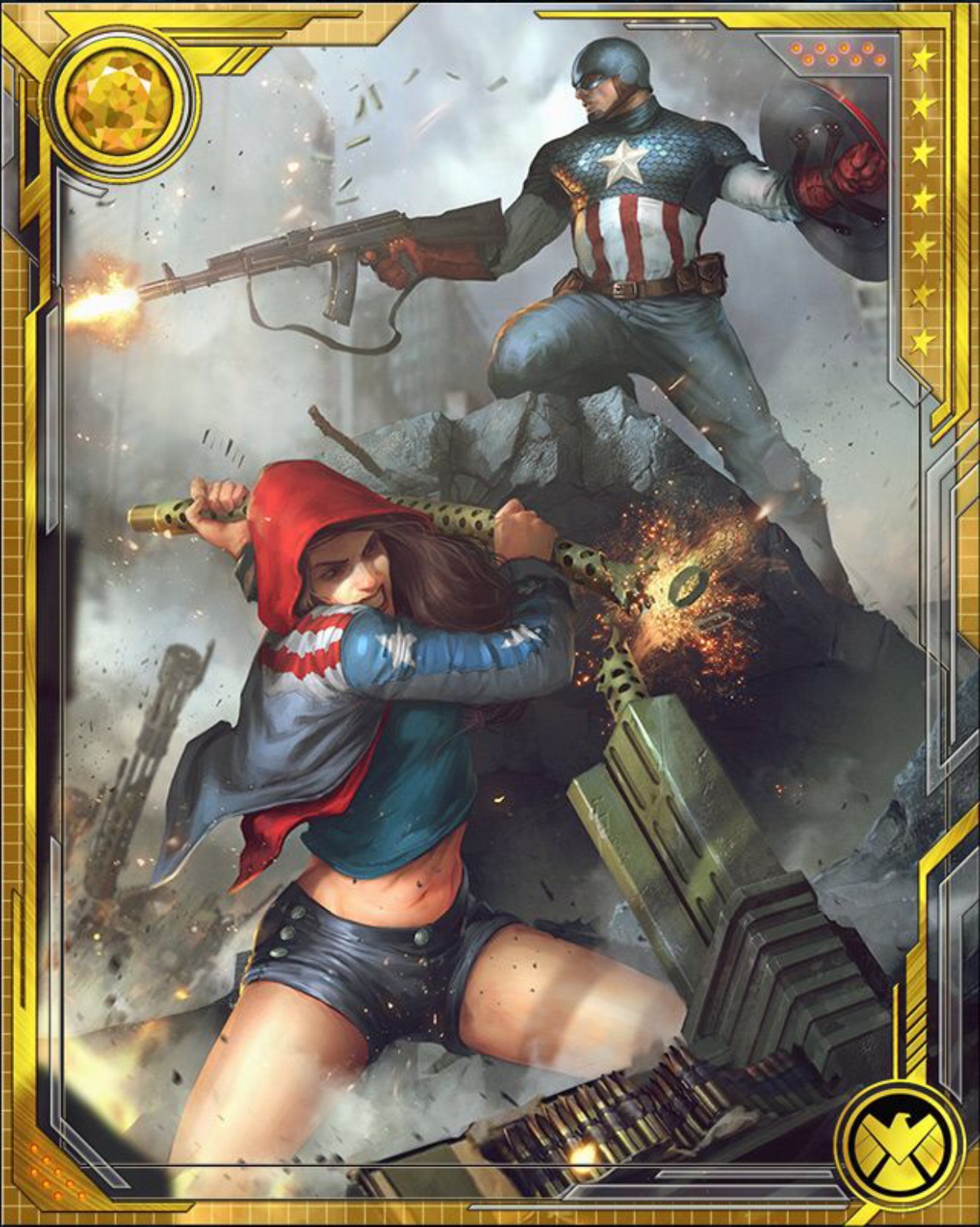 [what If] Captain America And Ms America Marvel War Of Heroes Wiki