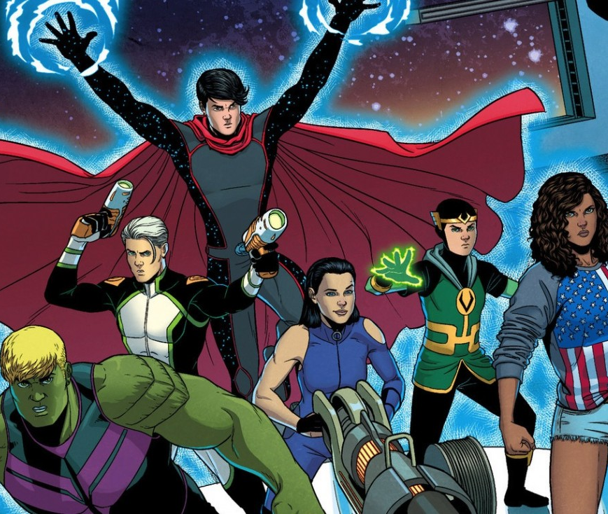 Resultado de imagem para Jovens Vingadores e Magneto.