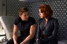 Black Widow and Hawkeye