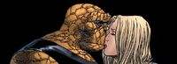 First kiss of Ben Grimm and Sue Storm Earth-1610