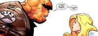 Ben Grimm is telling Sue Storm I love you Earth-1610