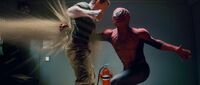 First battle of Spider-Man and Sandman Earth-96283