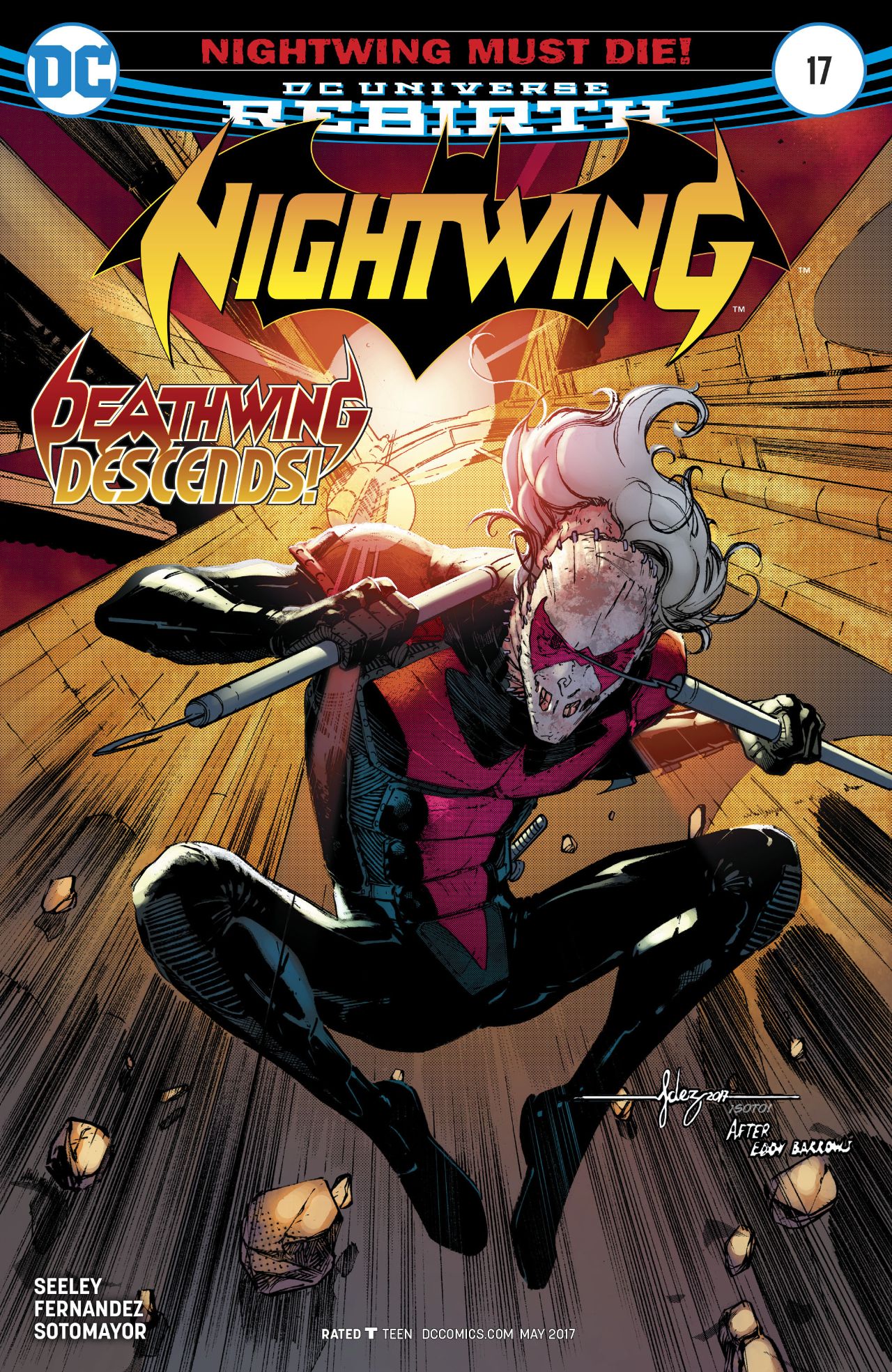 DC COMICS//2017 NIGHTWING #17 REBIRTH IVAN REIS VARIANT COVER