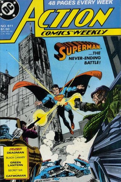 USA, 1988 Superman, Green Lantern, Deadman Action Comics Weekly # 612