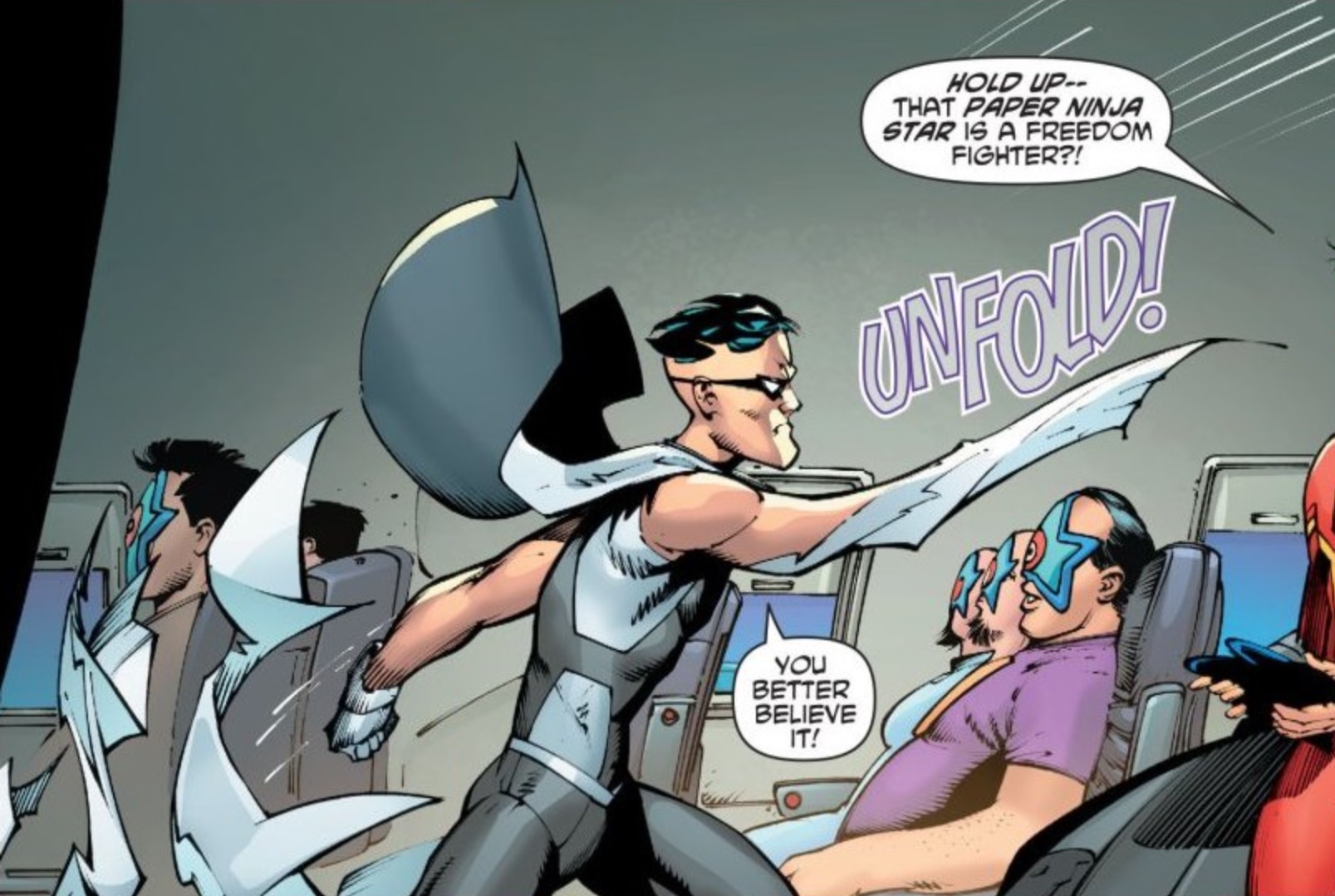 Image result for folding paper man dc villain