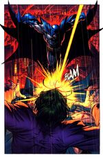 Bat-Cop shoots Joker.