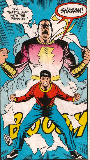 Image result for billy batson changing to shazam