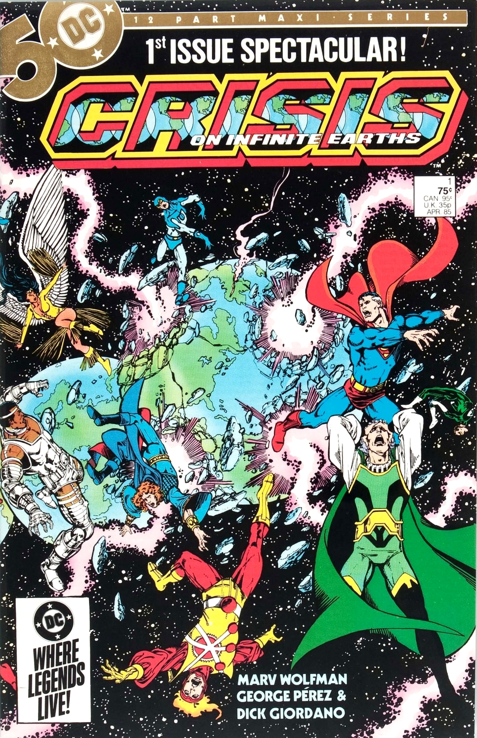 Resultado de imagem para crisis on infinite earths covers