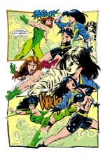 Poison Ivy and Cheshire attack Diana