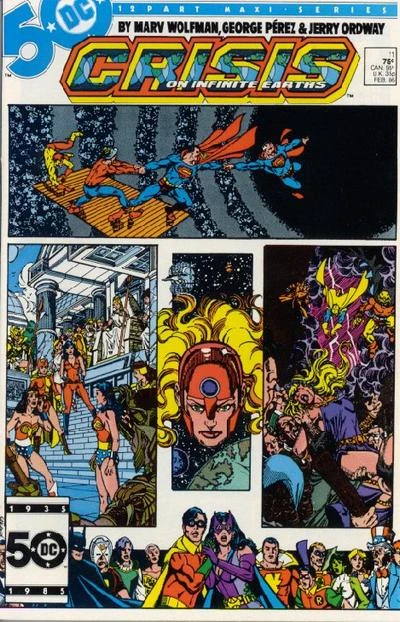 Image result for crisis on infinite earths #11