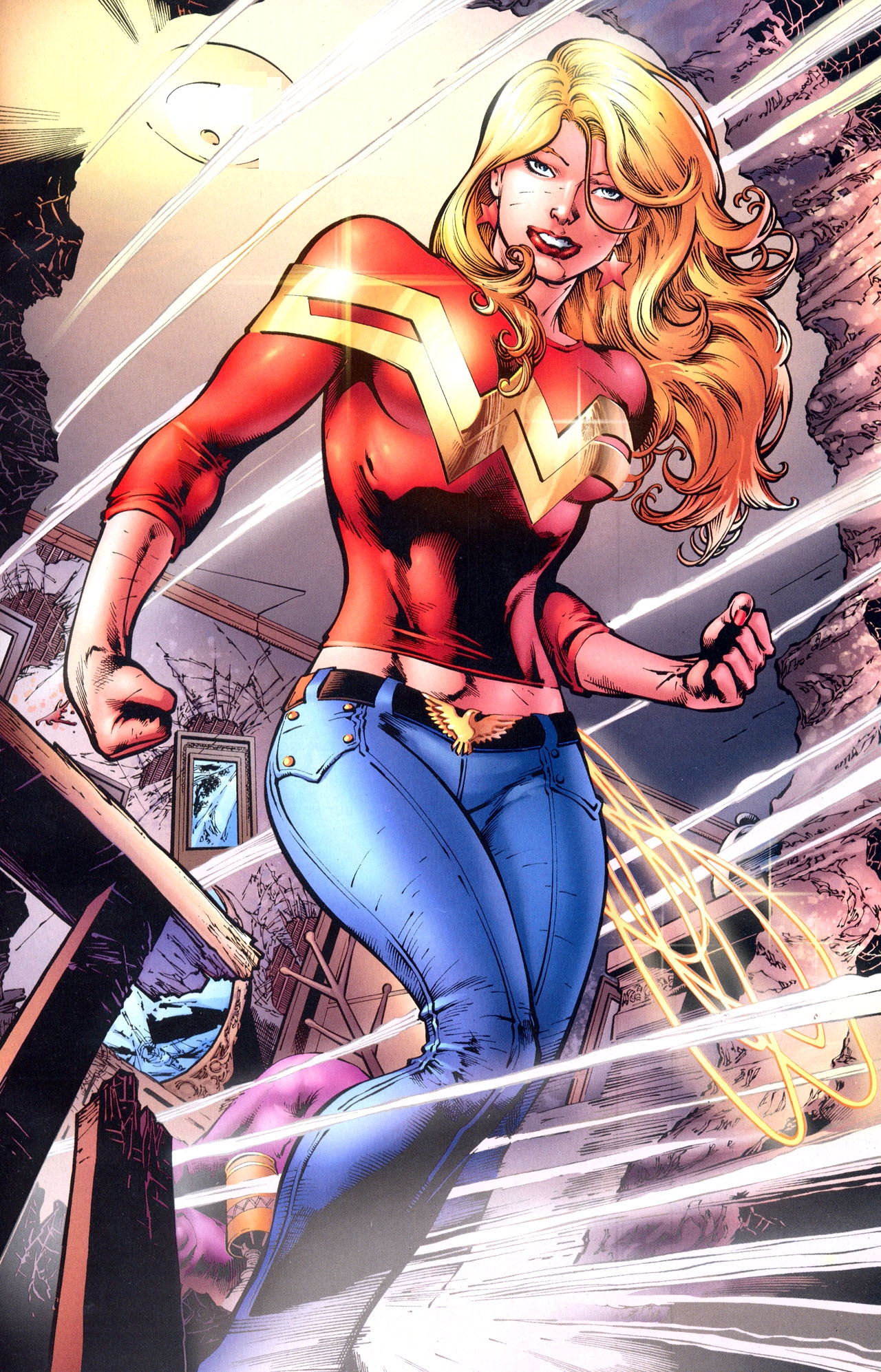 DC Comics Wonder Woman Hint of Red T-Shirt Donna
