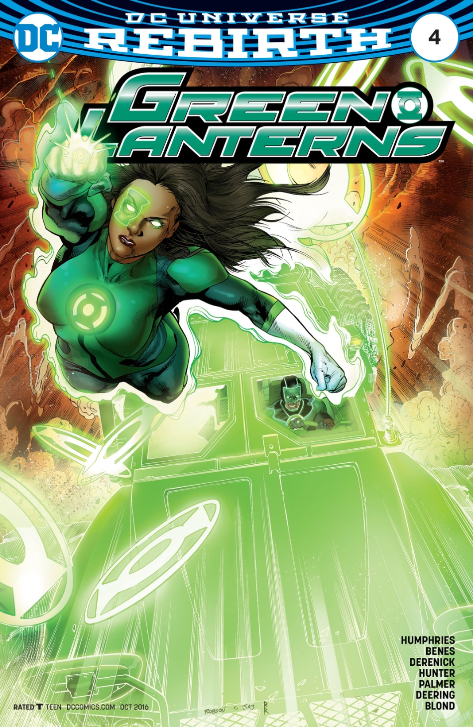 Robson Rocha Regular Cover 1st Print DC Green Lanterns 1 # 2 Vol