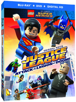 lego dc justice league attack of the legion of doom dvd with figure