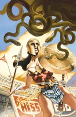 Wonder Woman battles Medusa