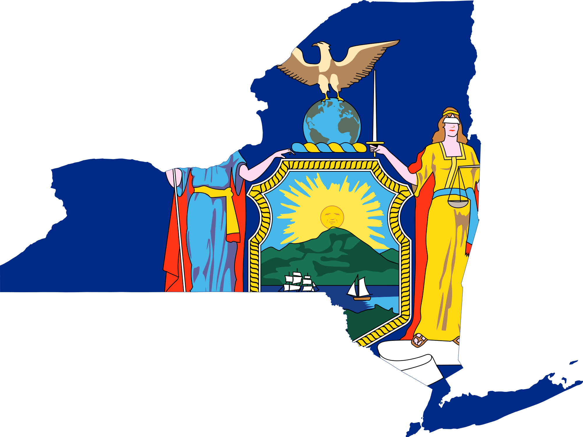 Image - 2000px-Flag-map of New York.svg.png | Marvel Wiki ...