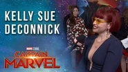 Captain Marvel comic book writer Kelly Sue DeConnick at the Red Carpet Premiere!