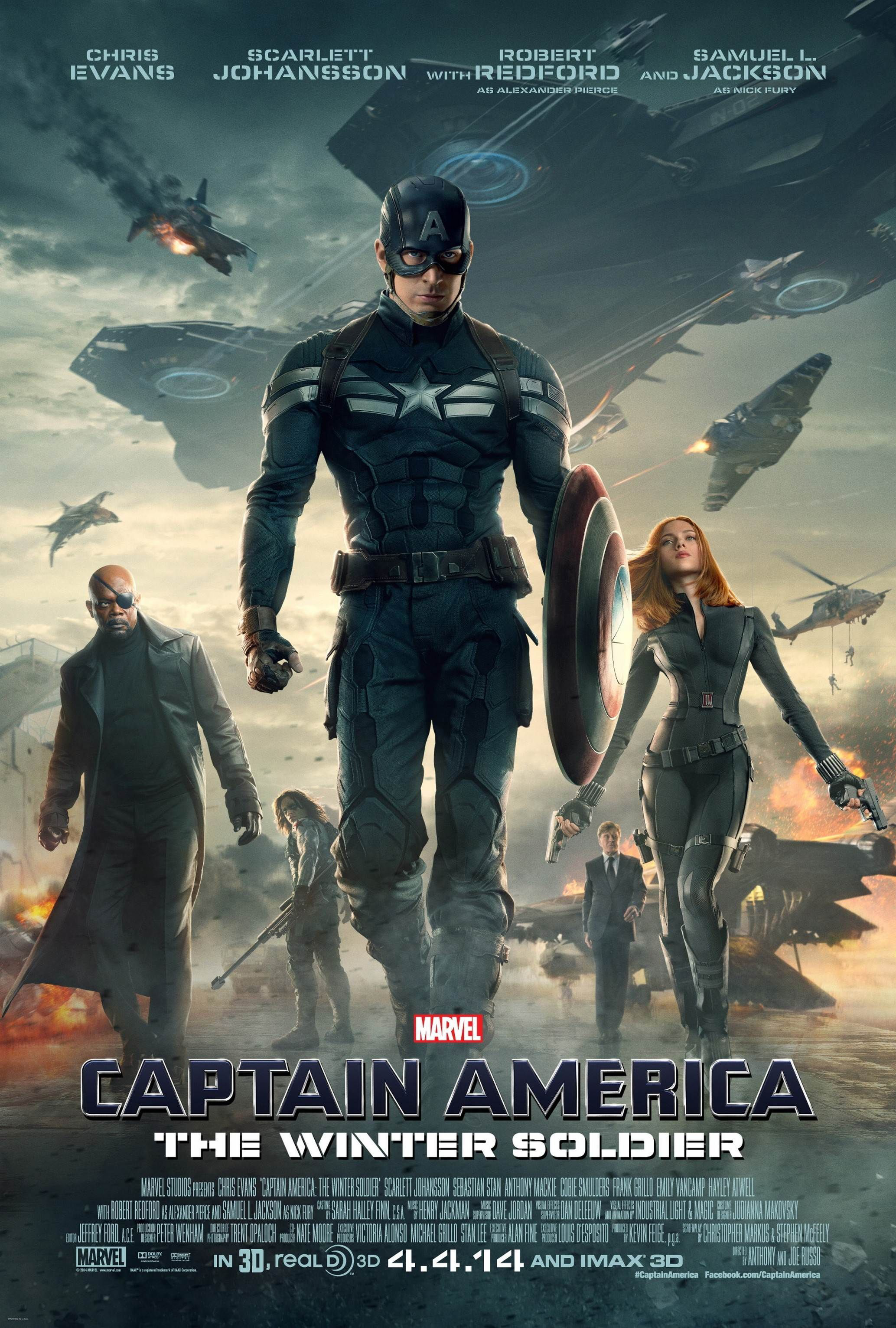 Resultado de imagen de captain america the winter soldier poster