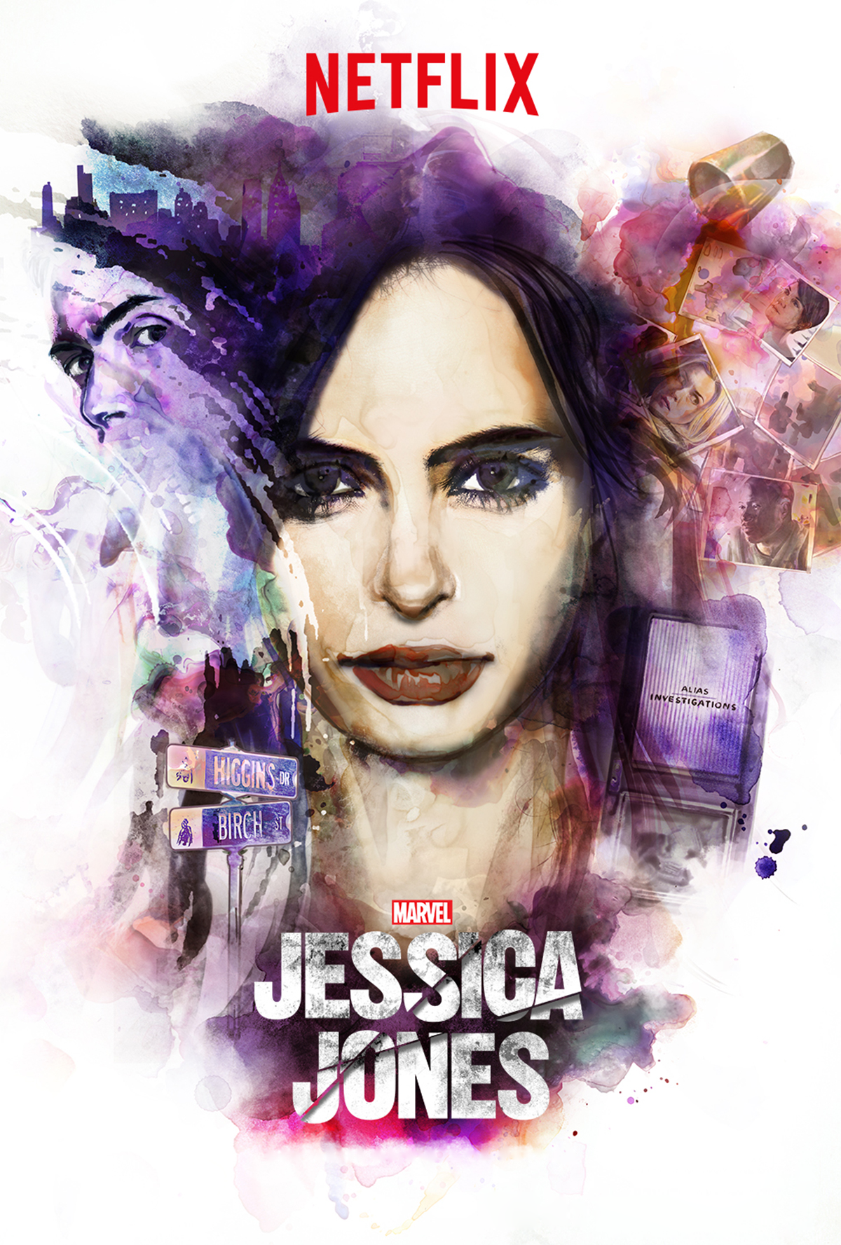 Résultat de recherche d'images pour "jessica jones netflix poster season 1"