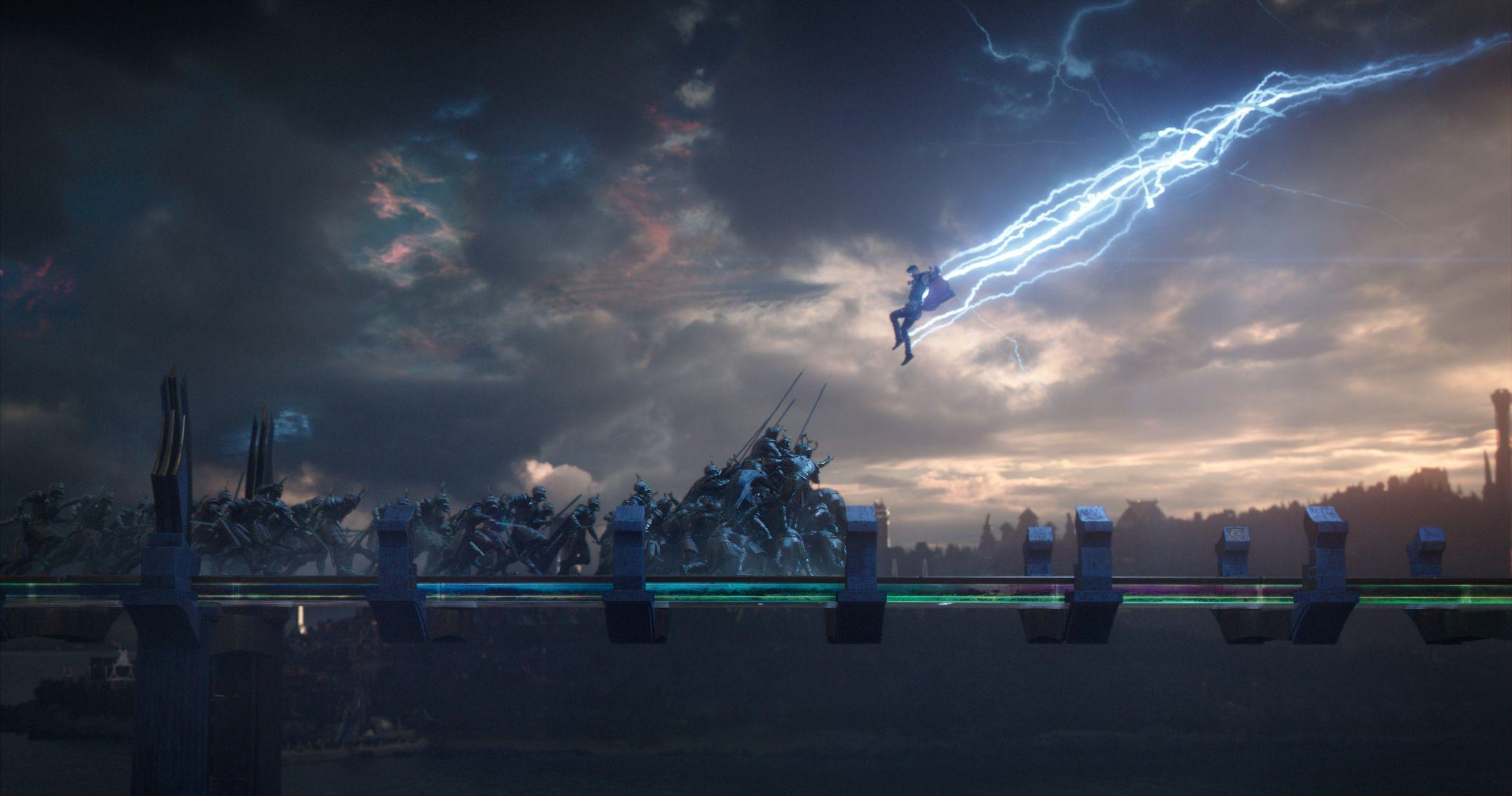 Image result for thor ragnarok bridge fight