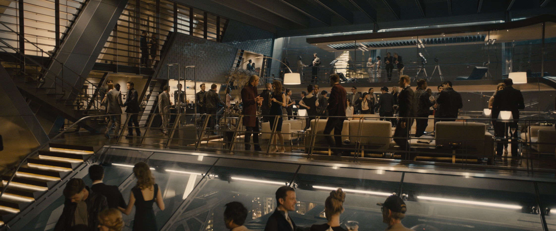 image avengers tower party jpg marvel cinematic universe wiki