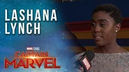 Lashana Lynch Interviewed LIVE from the Captain Marvel Red Carpet!