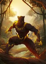 Golder-Vibranium Black Panther Suit Earth-61615