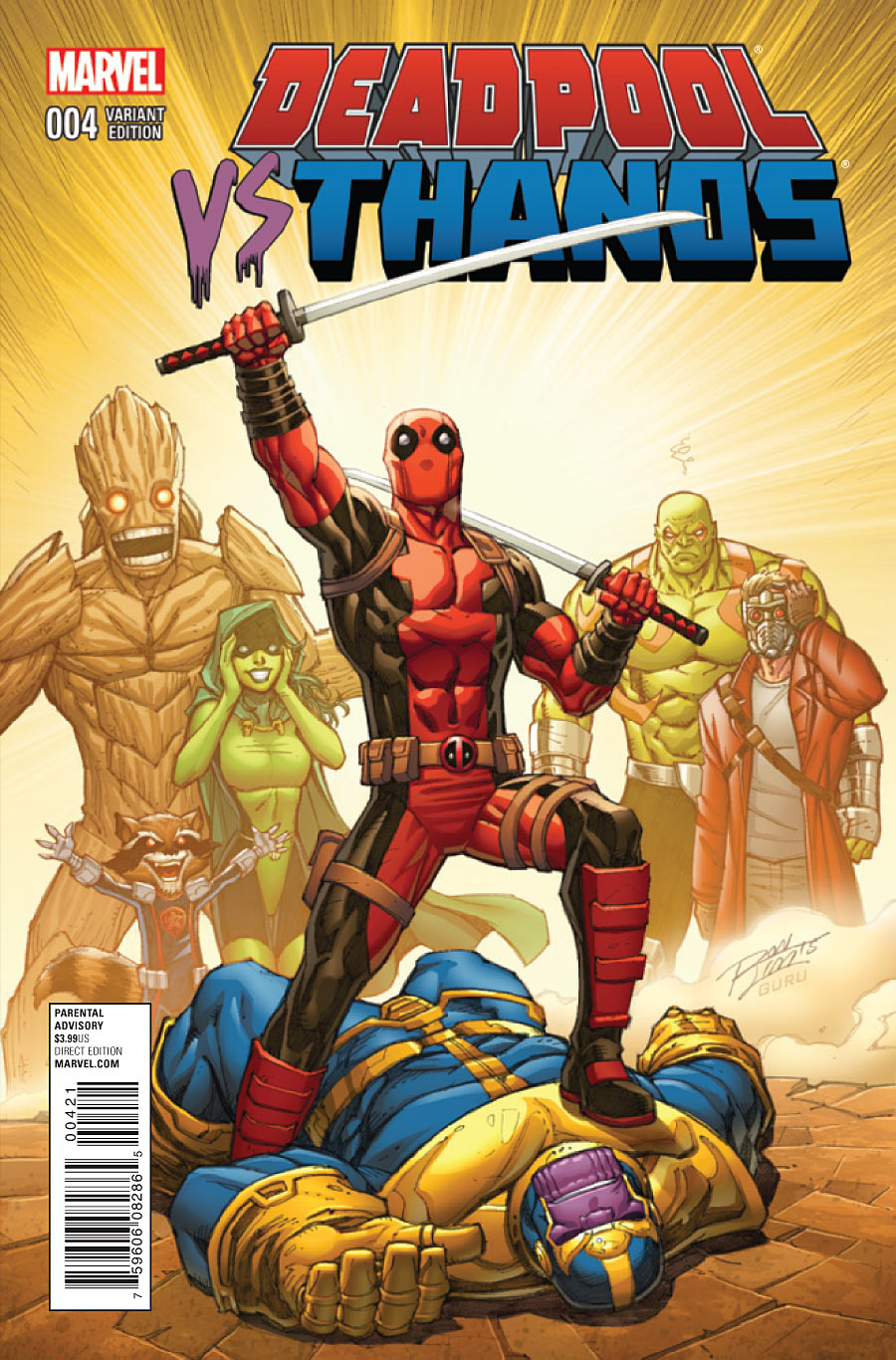 of 4 Deadpool vs Thanos #3 NEW!!!