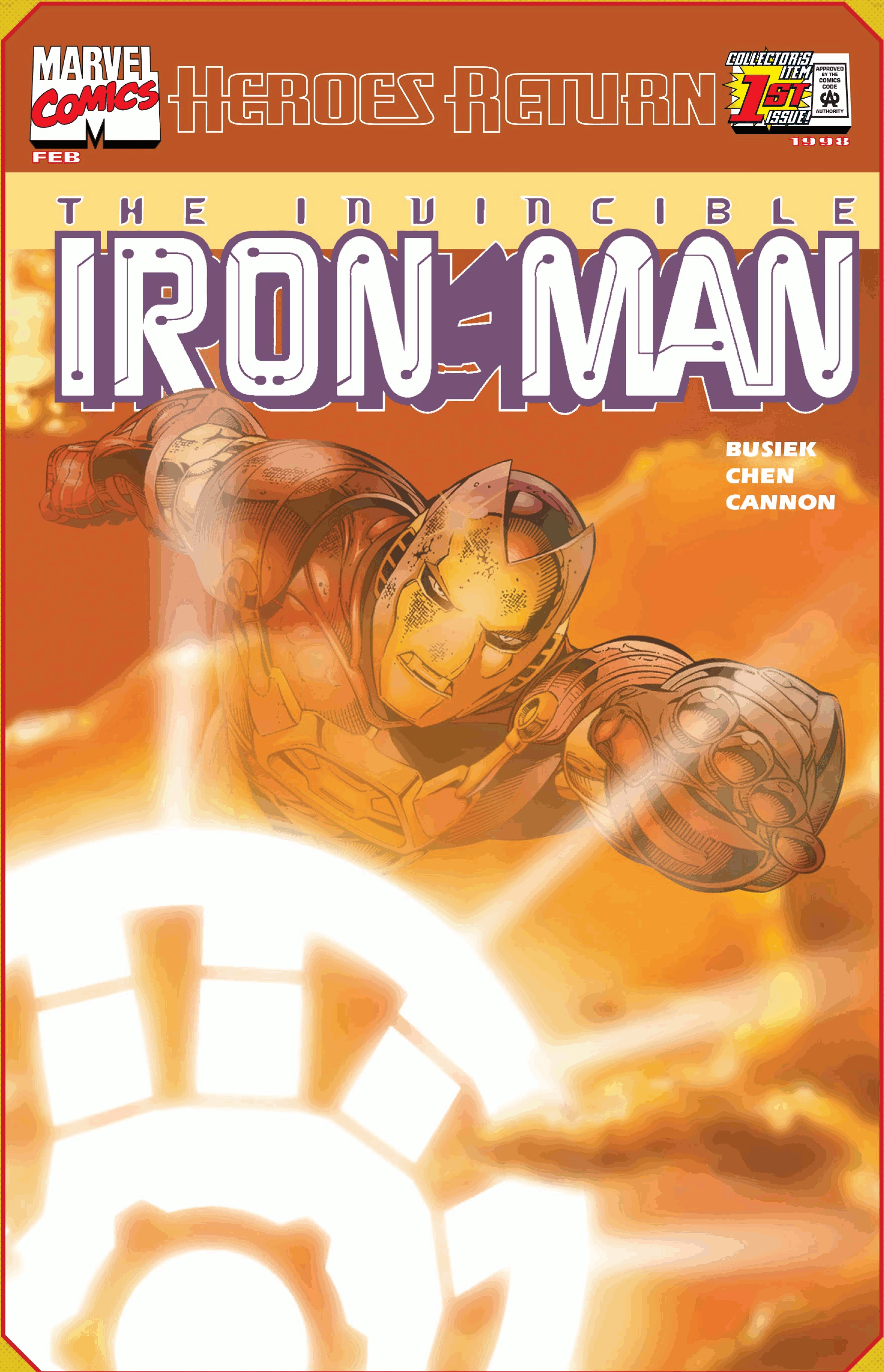 Vol.3 1998 Kurt Busiek /& Sean Chen No.3 The Invincible Iron Man