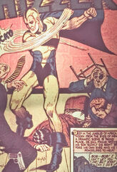 Robert Frank (Earth-616) in his original costume from U.S.A Comics Vol 1 1 0001
