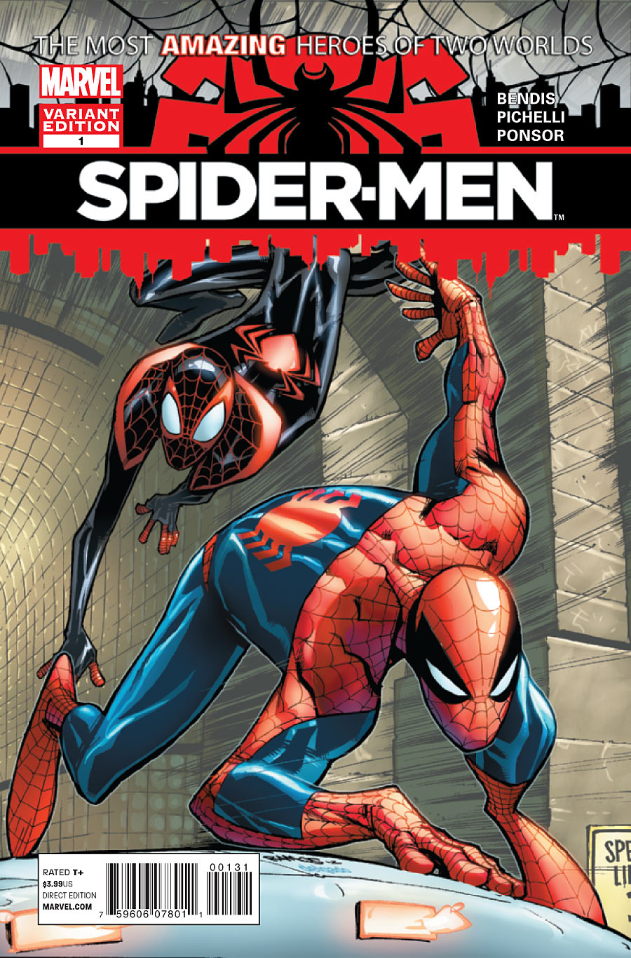 image spider men vol 1 1 variant 2 jpg marvel database fandom